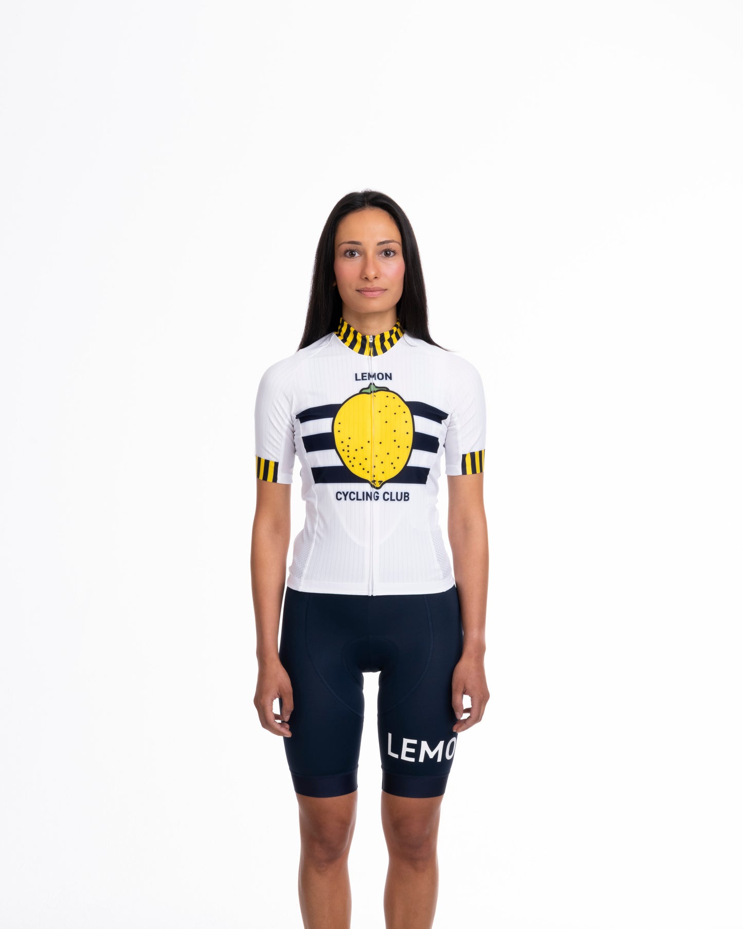Lemon Cycling Club Trikot Women White