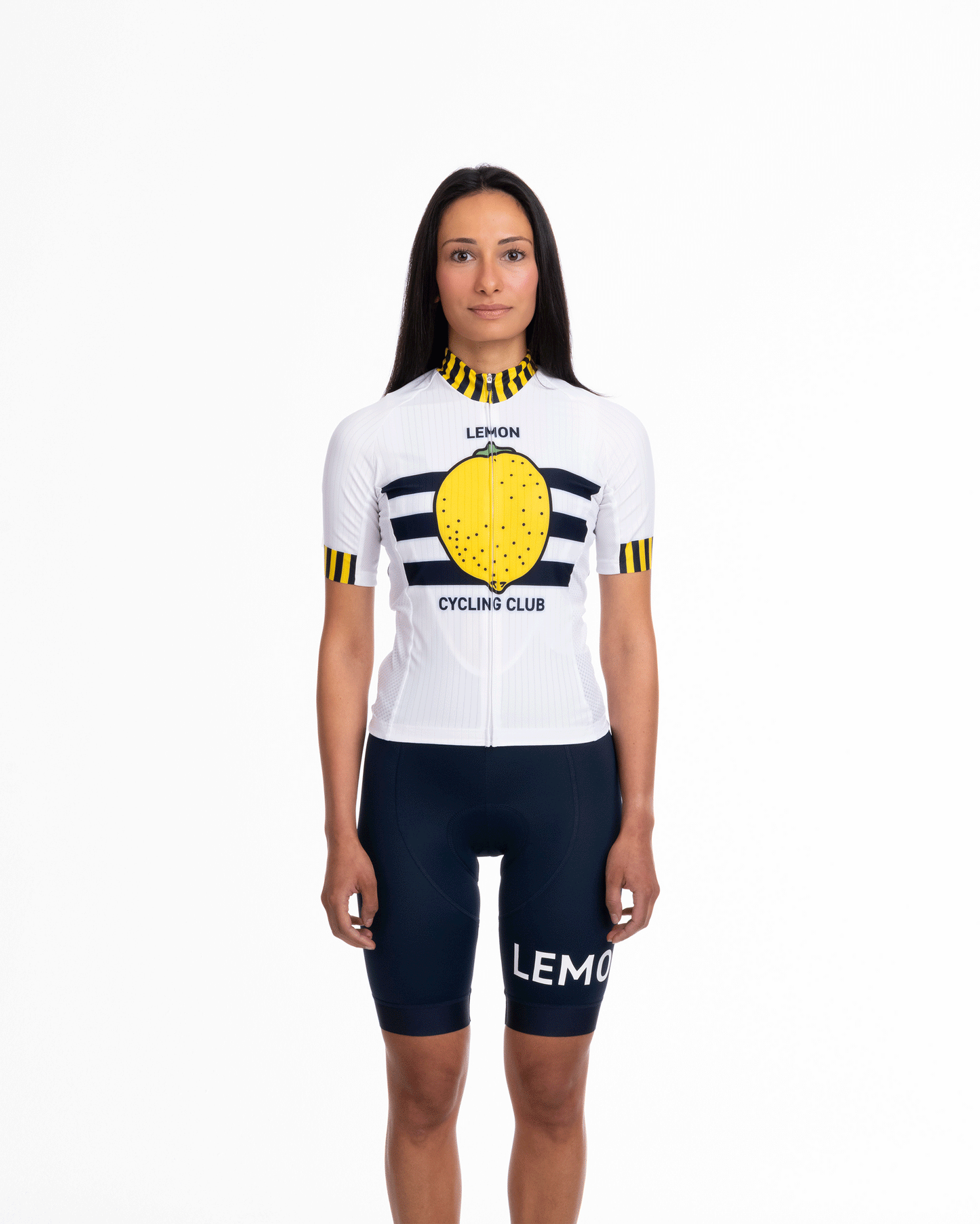 Lemon Cycling Club Trikot Women White