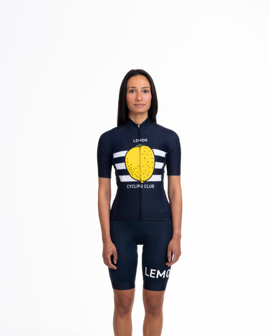 Lemon Cycling Club Trikot Women Blue